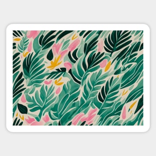 Boho floral Leaf design Sticker